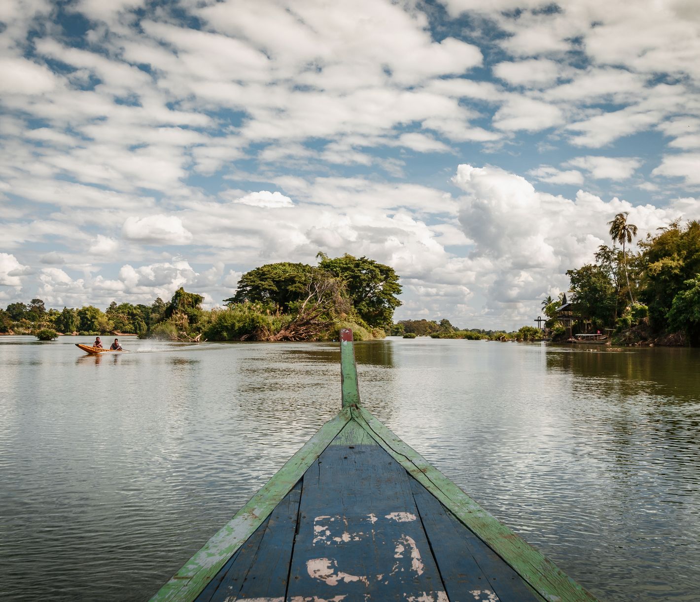 Auf den 4000 Inseln Südlaos’ dient das Boot als wichtigstes Transportmittel.