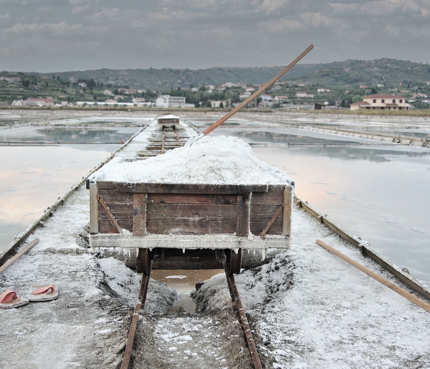 Die Salinen in Piran, wo seit über 700 Jahre Salz angebaut wird