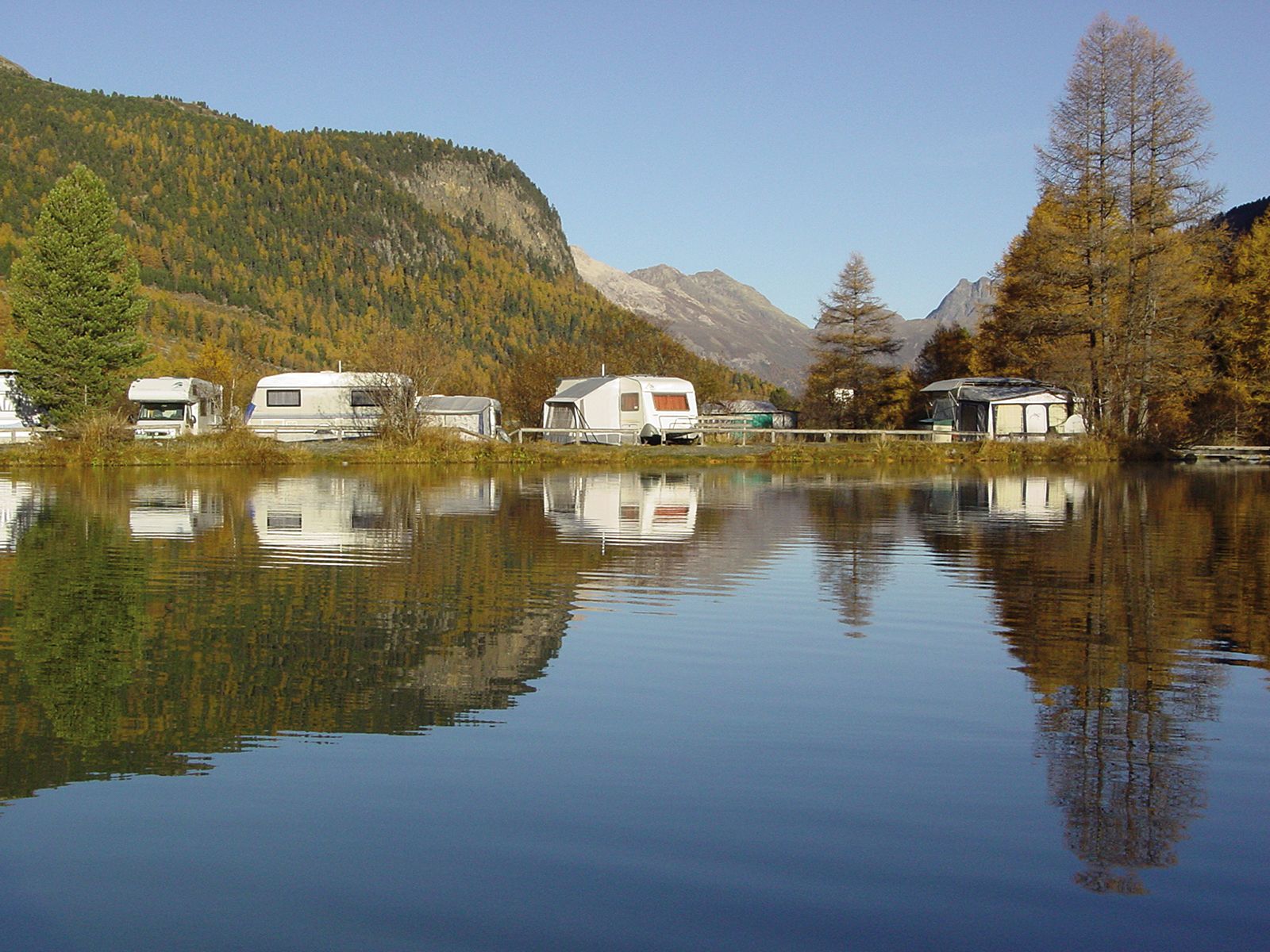 Camping Plauns © Photo: Albert Bruelisauer / Pontresina Tourismus