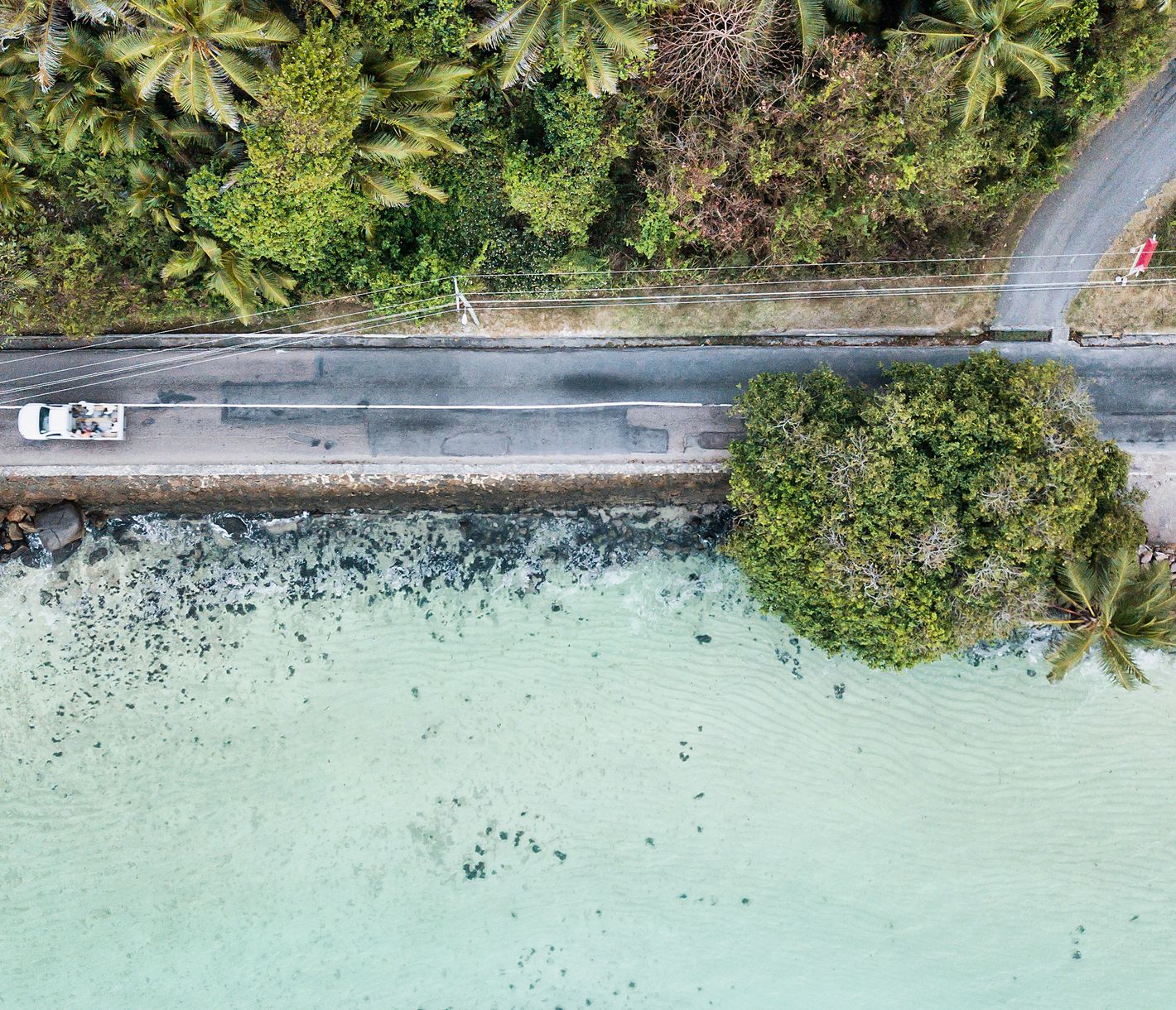 Route côtière à proximité d’Anse Royale et de Pointe au Sel au sud de Mahé