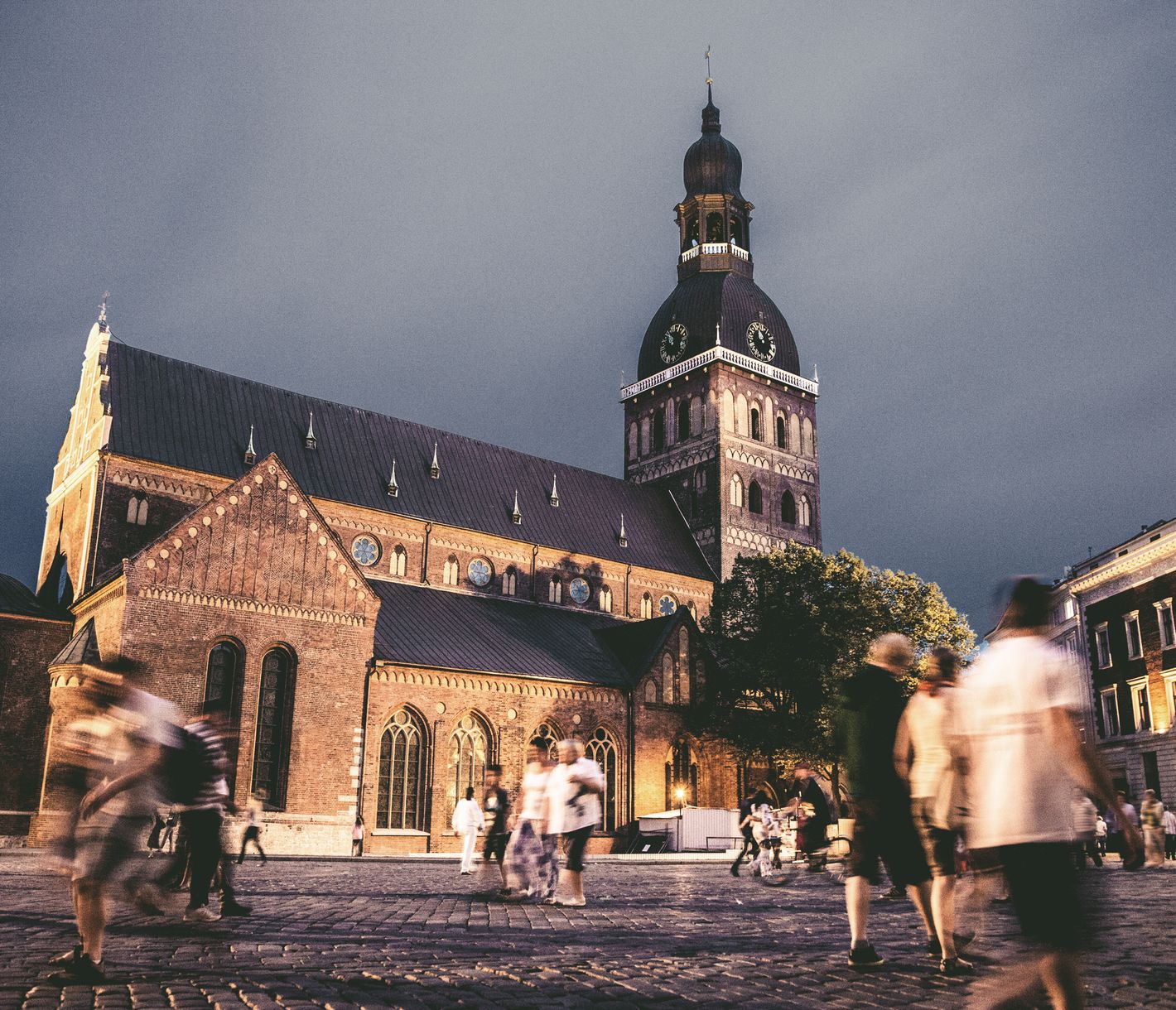 Die unter Denkmalschutz stehende Altstadt der lettischen Hauptstadt Riga.
