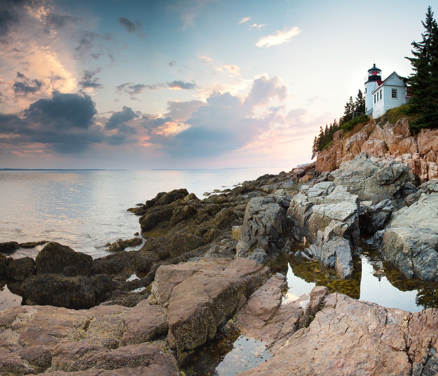 Der Bass-Harbor-Leuchtturm beim Acadia-Nationalpark
