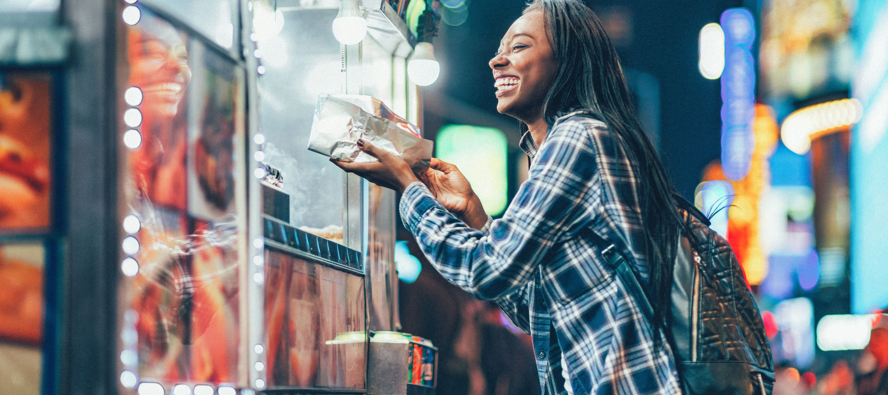 Einer der typischen Hot-Dog-Stände in Manhattan