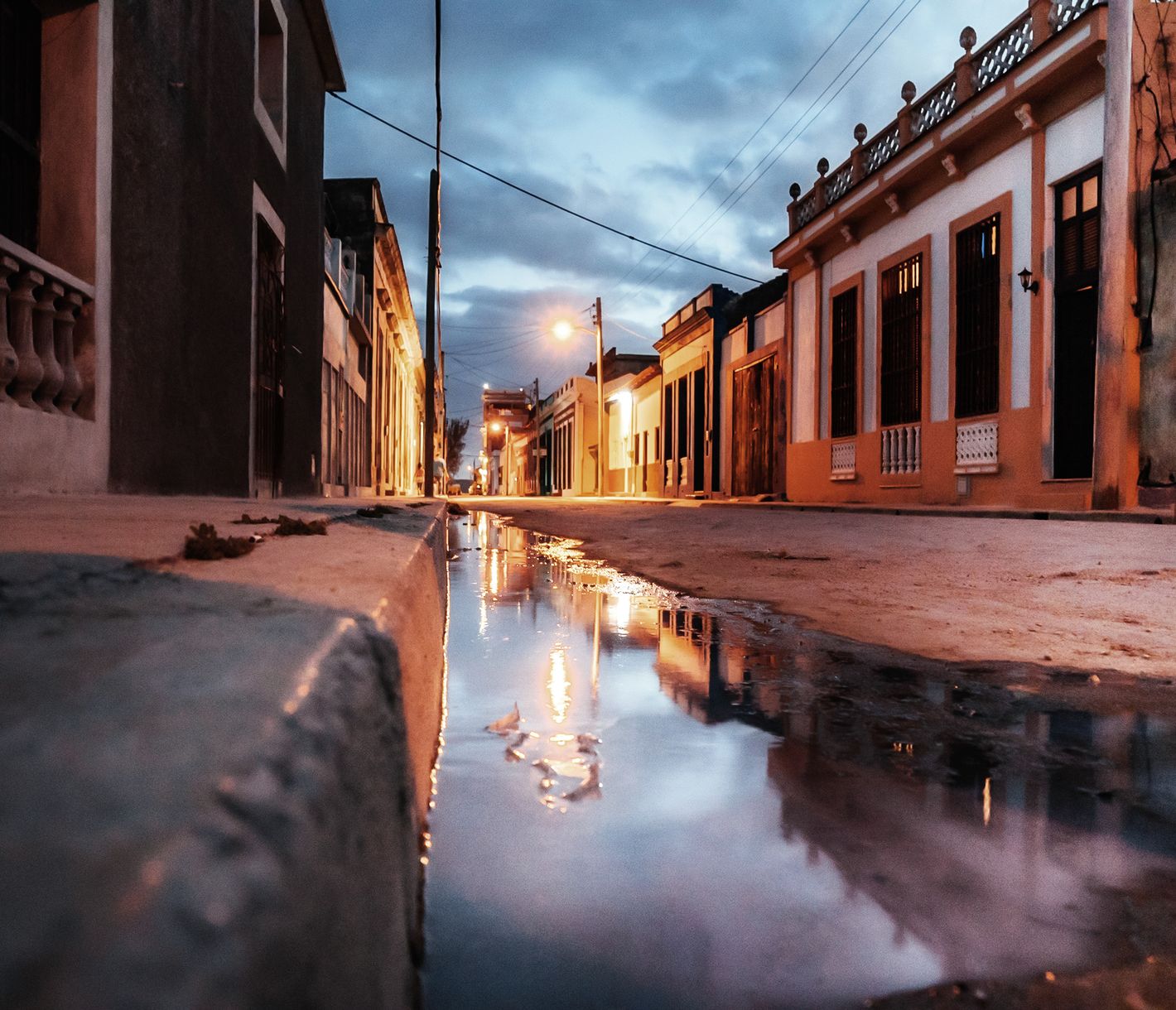 Abends in den Strassen von Gibara