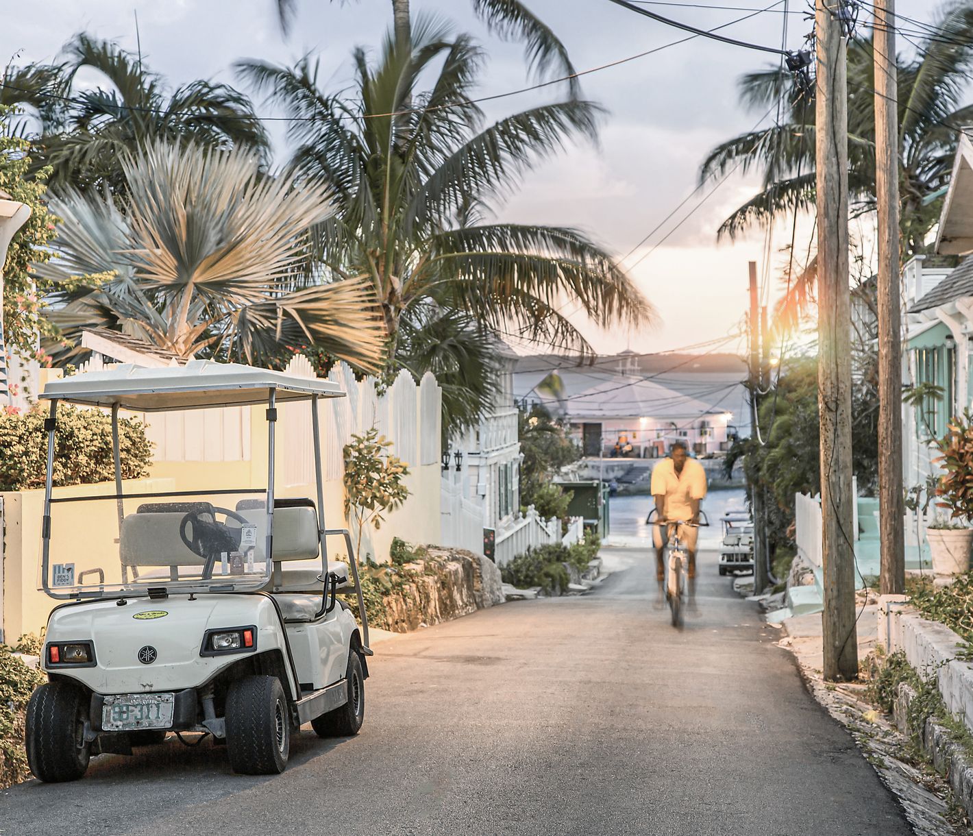 Golfcart auf Harbour Island