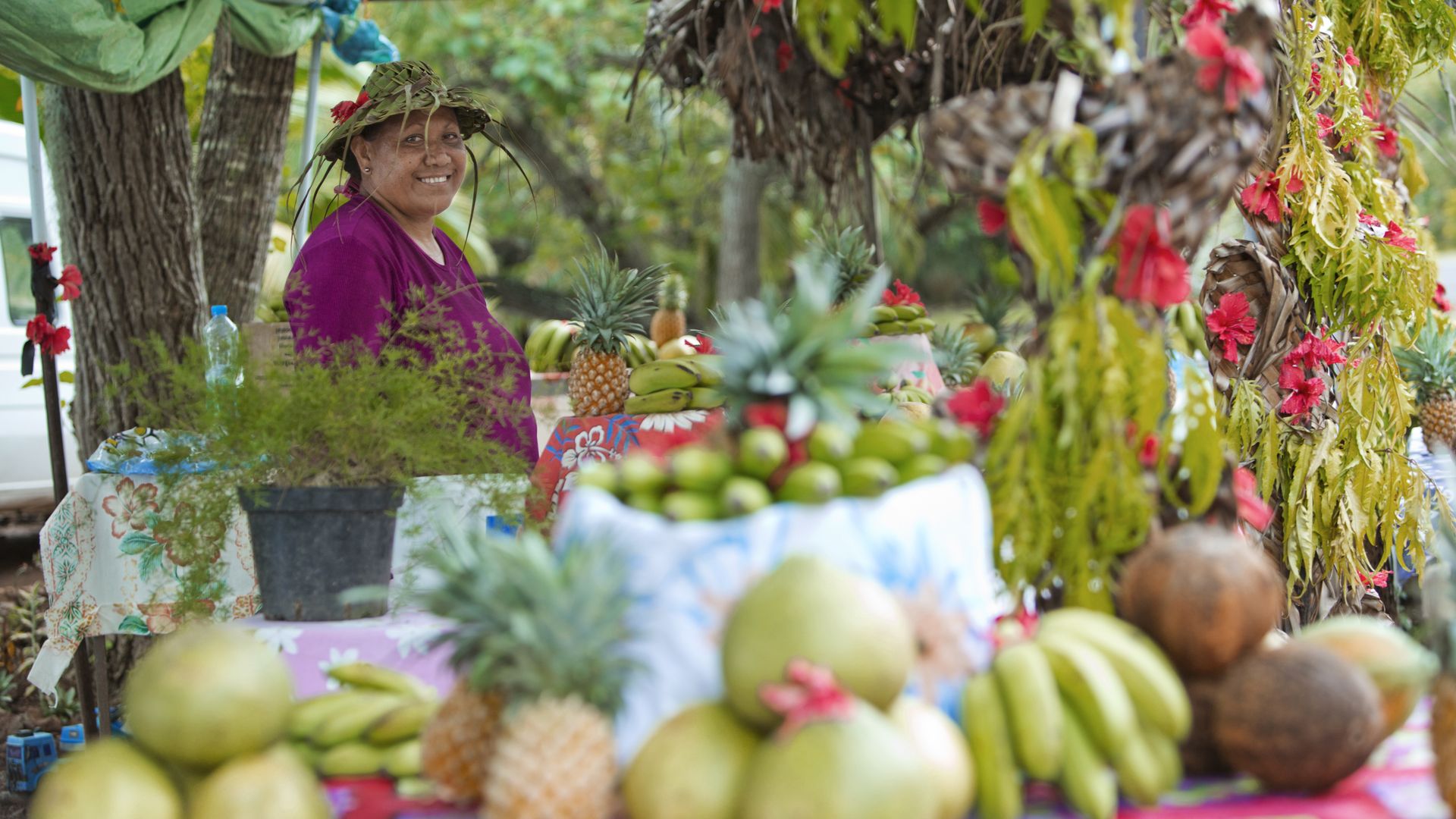 Der Garten von Französisch-Polynesien