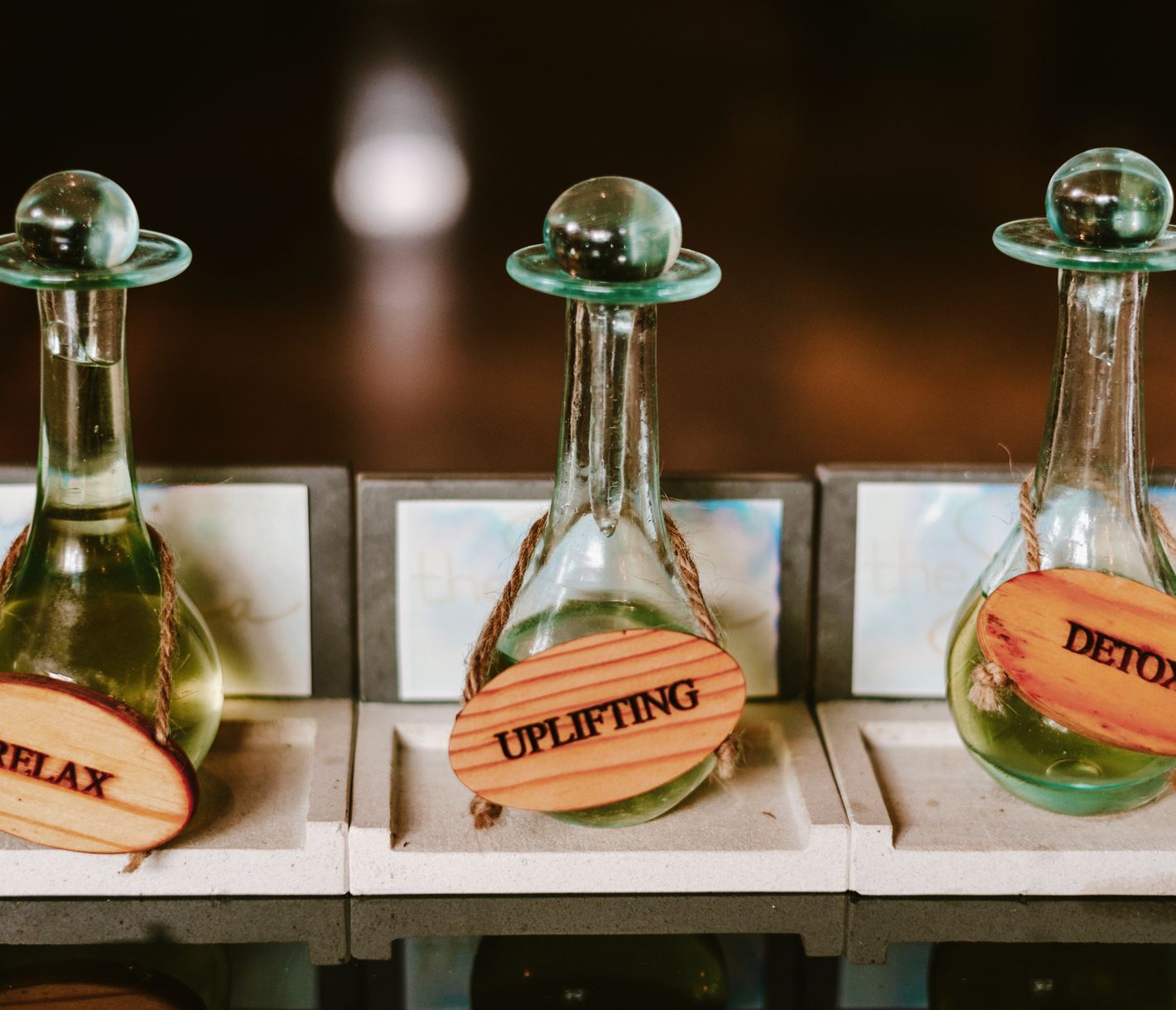 Verschiedene Öle für SPA-Anwendungen