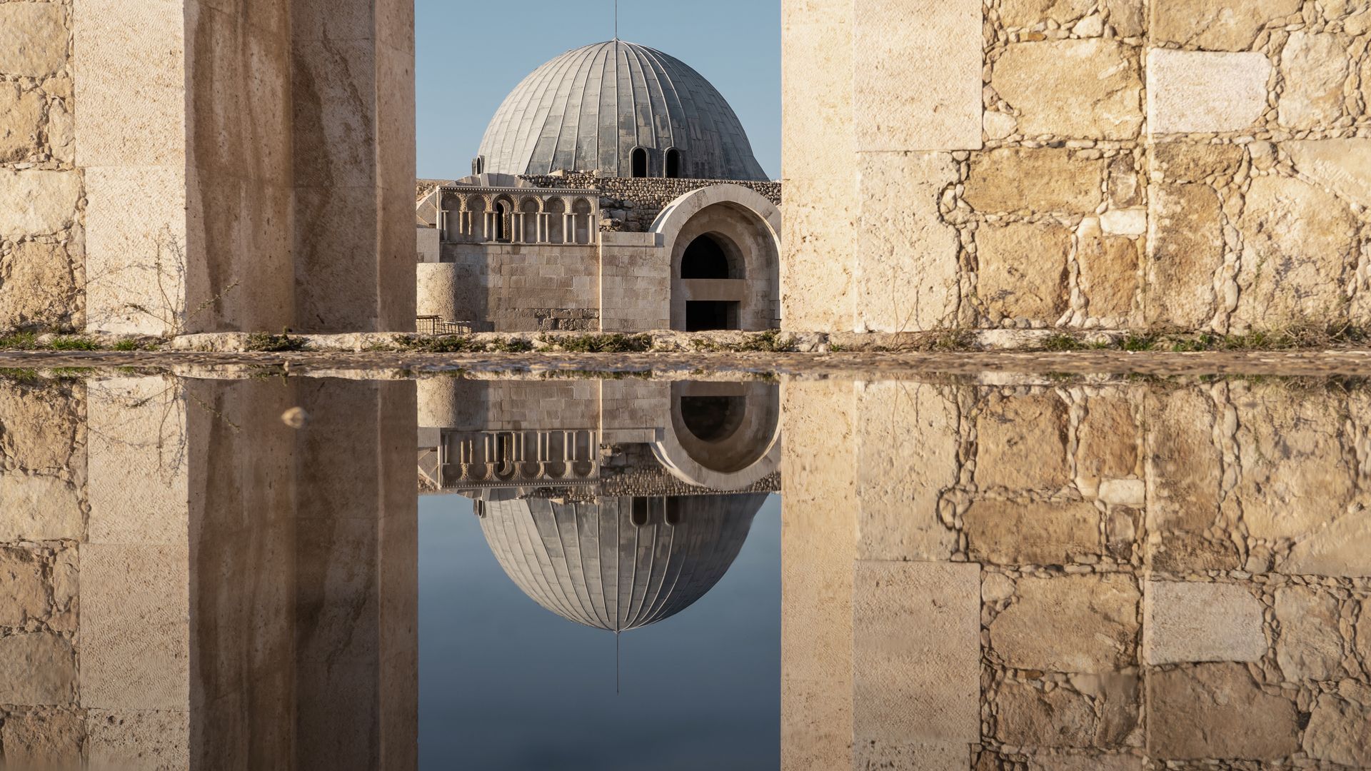 Der Umayyad-Palast in der Landeshauptstadt