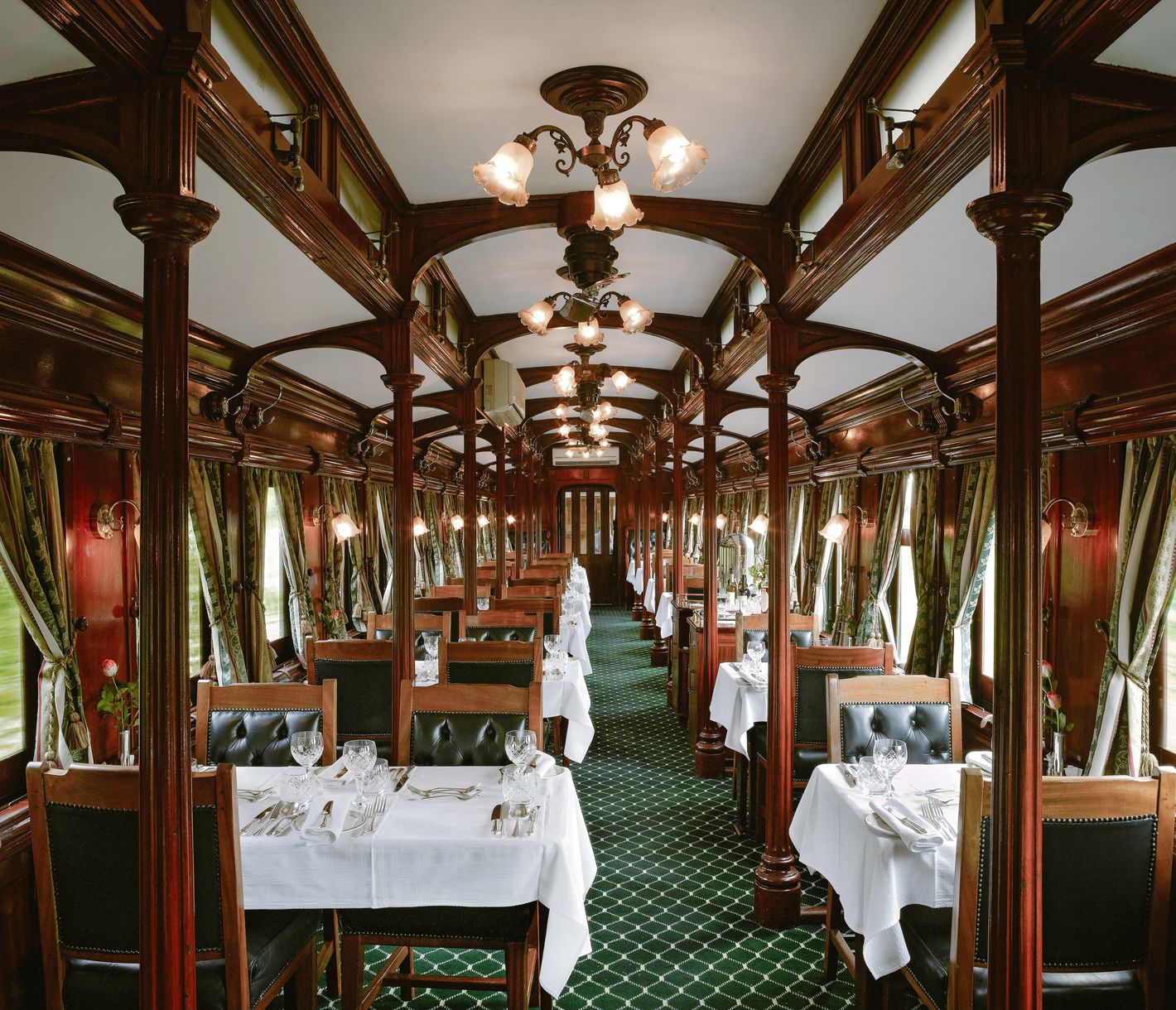 Der Restaurant-Wagen des Pride of Africa