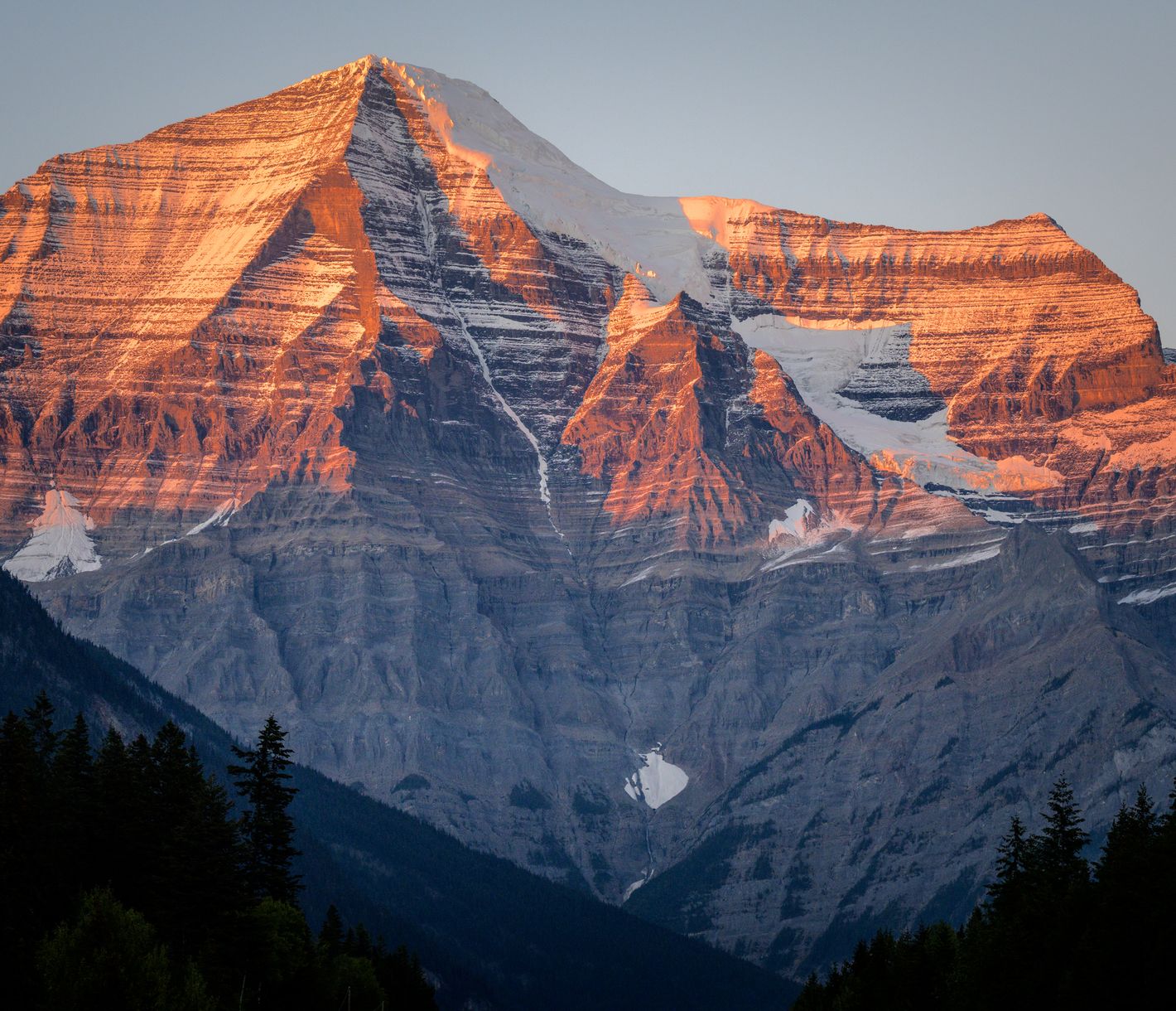 Der höchste Berg der kanadischen Rocky Mountains