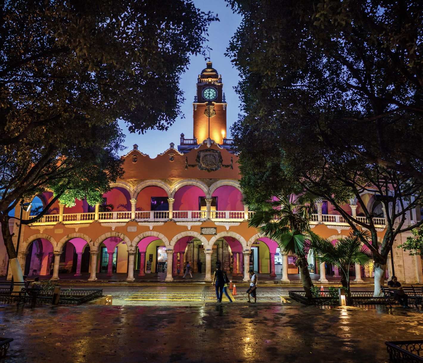 Die Abendbeleuchtung schafft eine besonders reizvolle Atmosphäre.