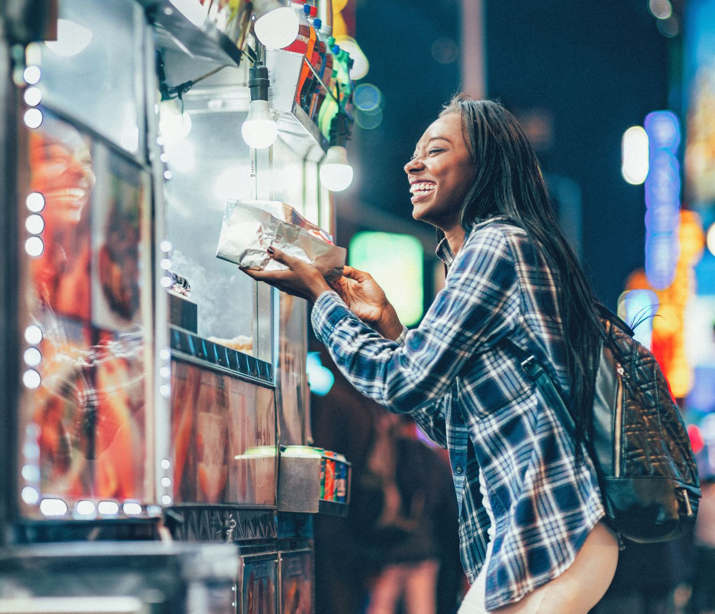 Einer der typischen Hot-Dog-Stände in Manhattan