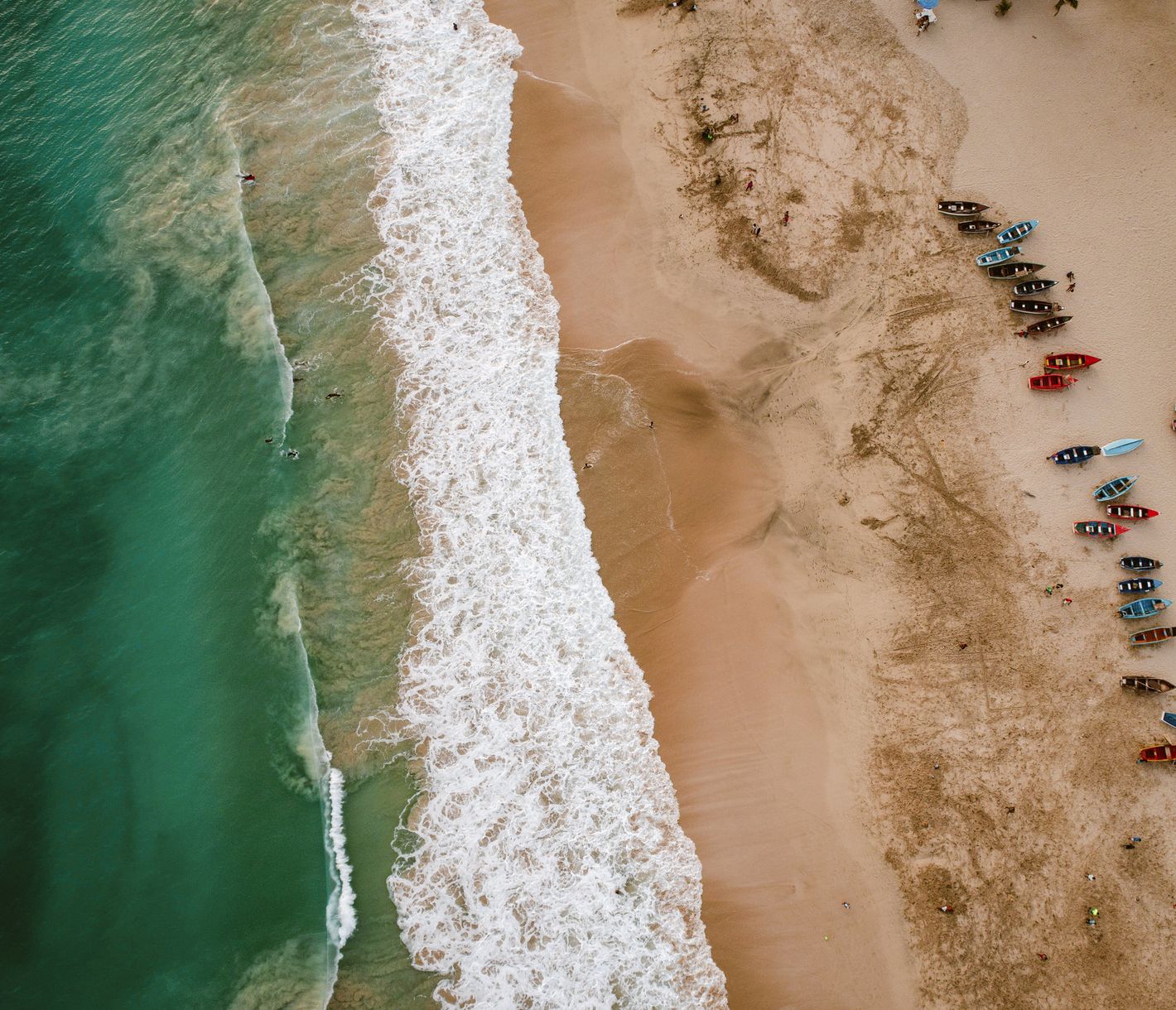 Der Traumstrand von Maio wird hauptsächlich von Lokalen bevölkert.