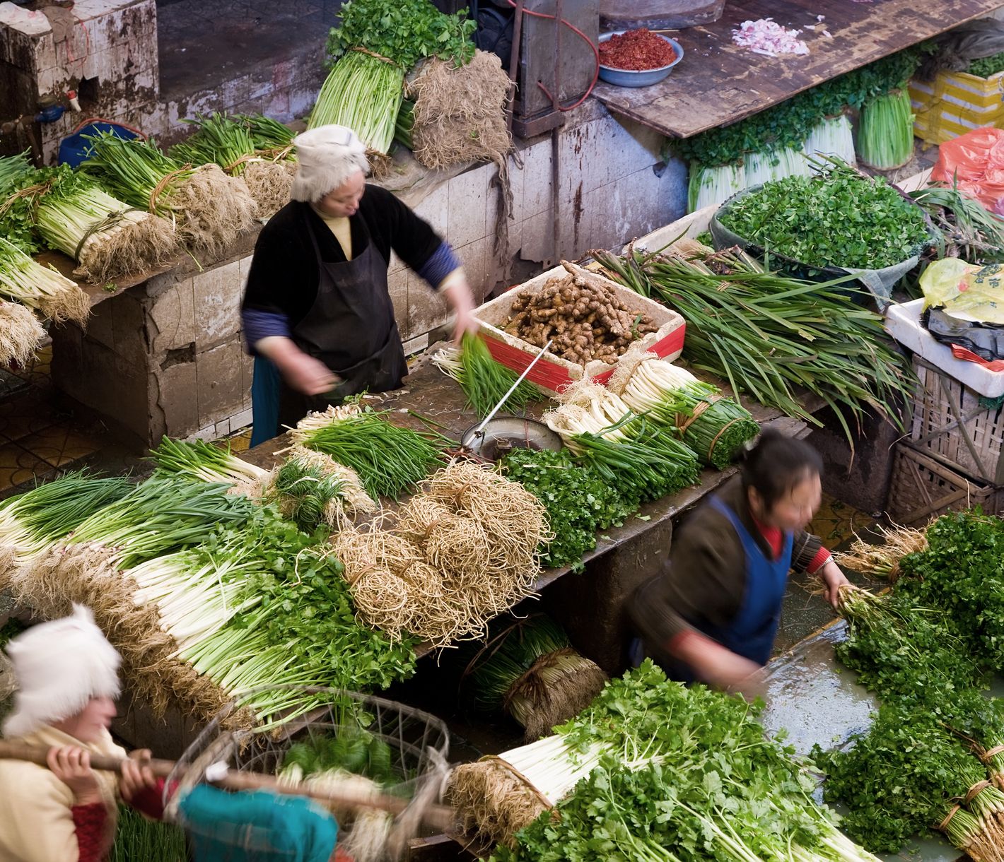 Le marché de Kaili mérite une visite, en particulier le dimanche, lorsque l’ambiance y est des plus animées et colorées.