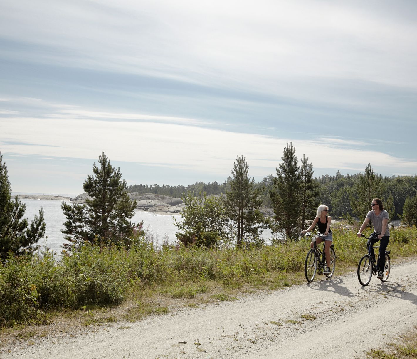 Gemütliches Radeln auf der Insel