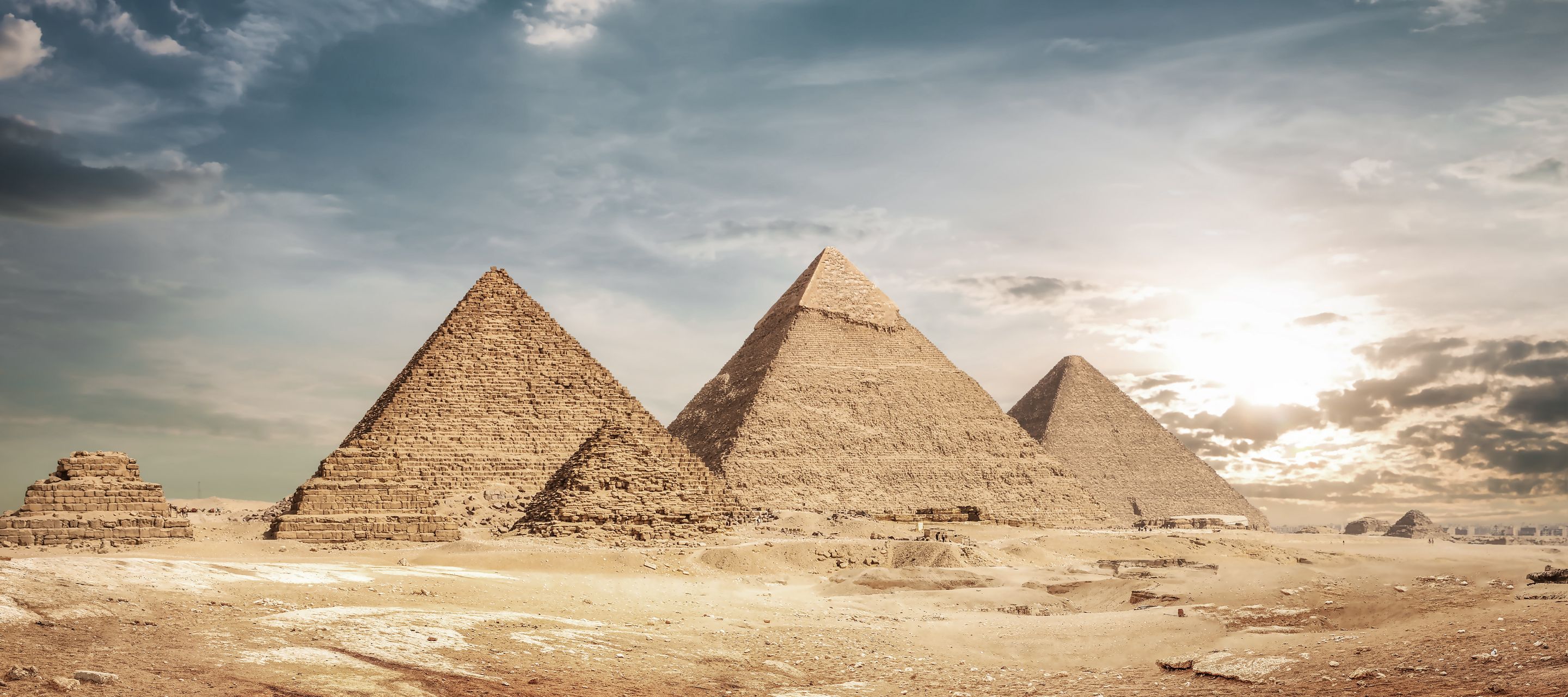 Les pyramides de Gizeh