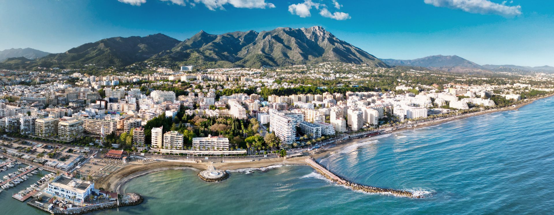 Luftaufnahme von Marbella