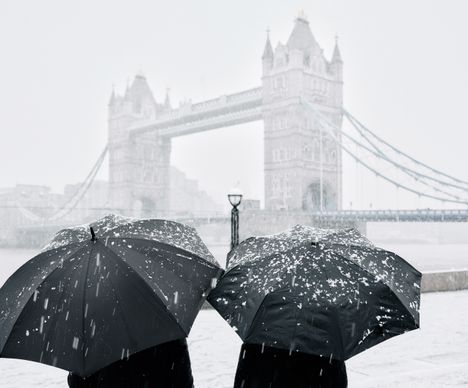Verschneites London