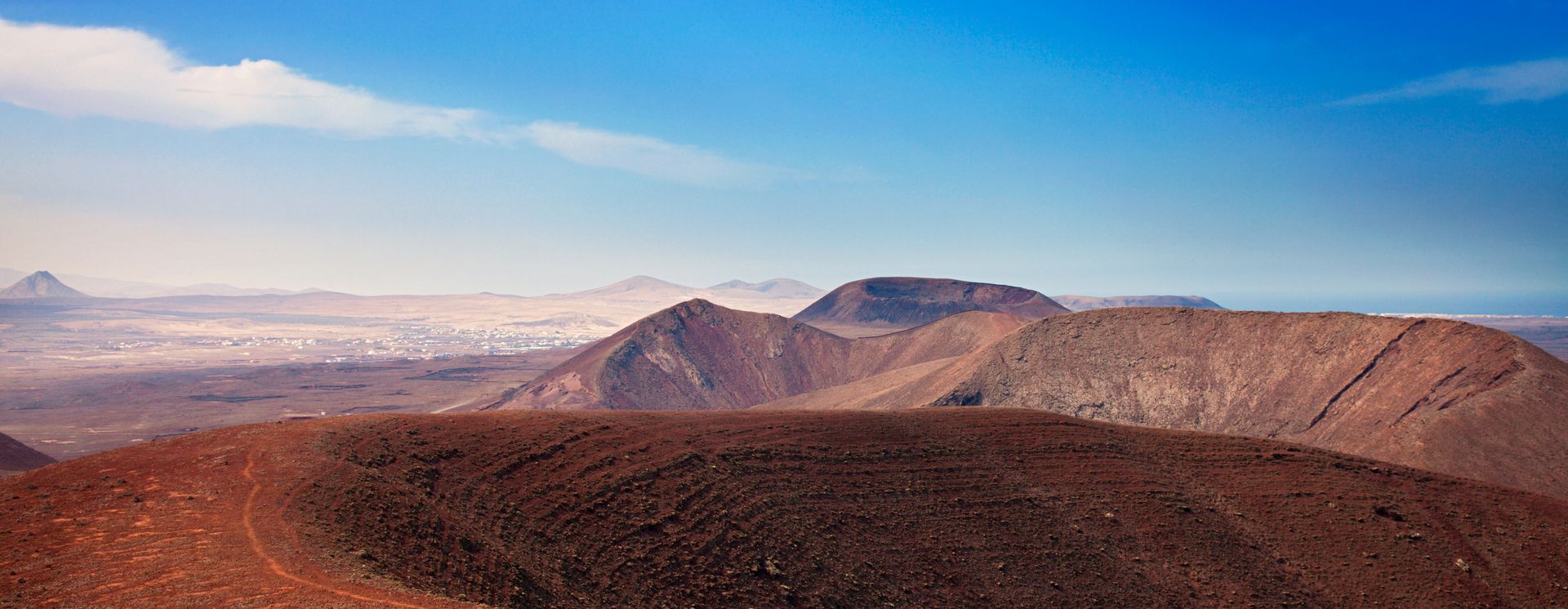 Blick vom Vulkan Bayuyo nach Lajares