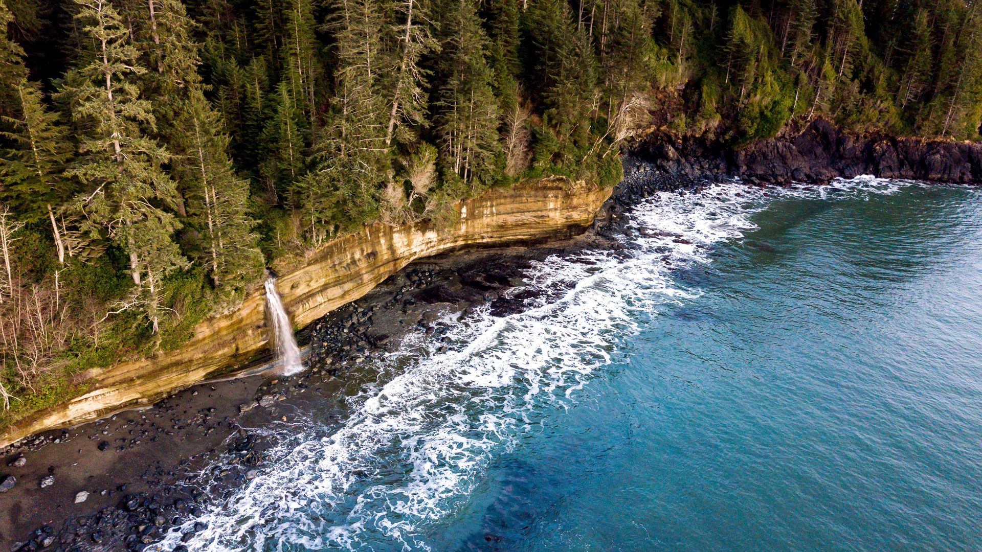 Mystic Beach vers Juan de Fuca Trail Head