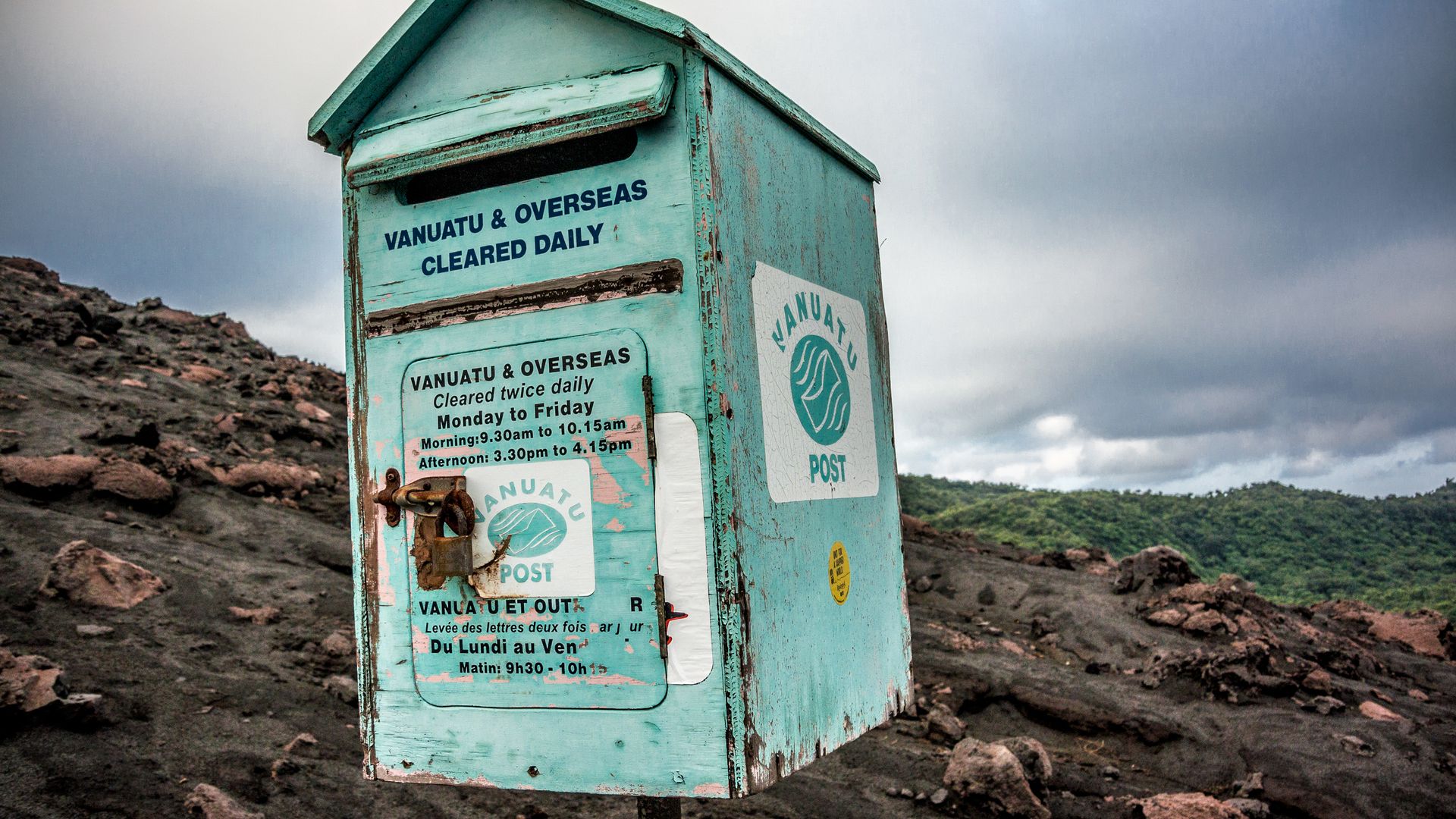 Vulkan mit eigenem Briefkasten