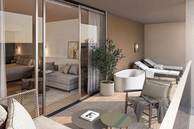 Chambre double Deluxe avec bain à remous