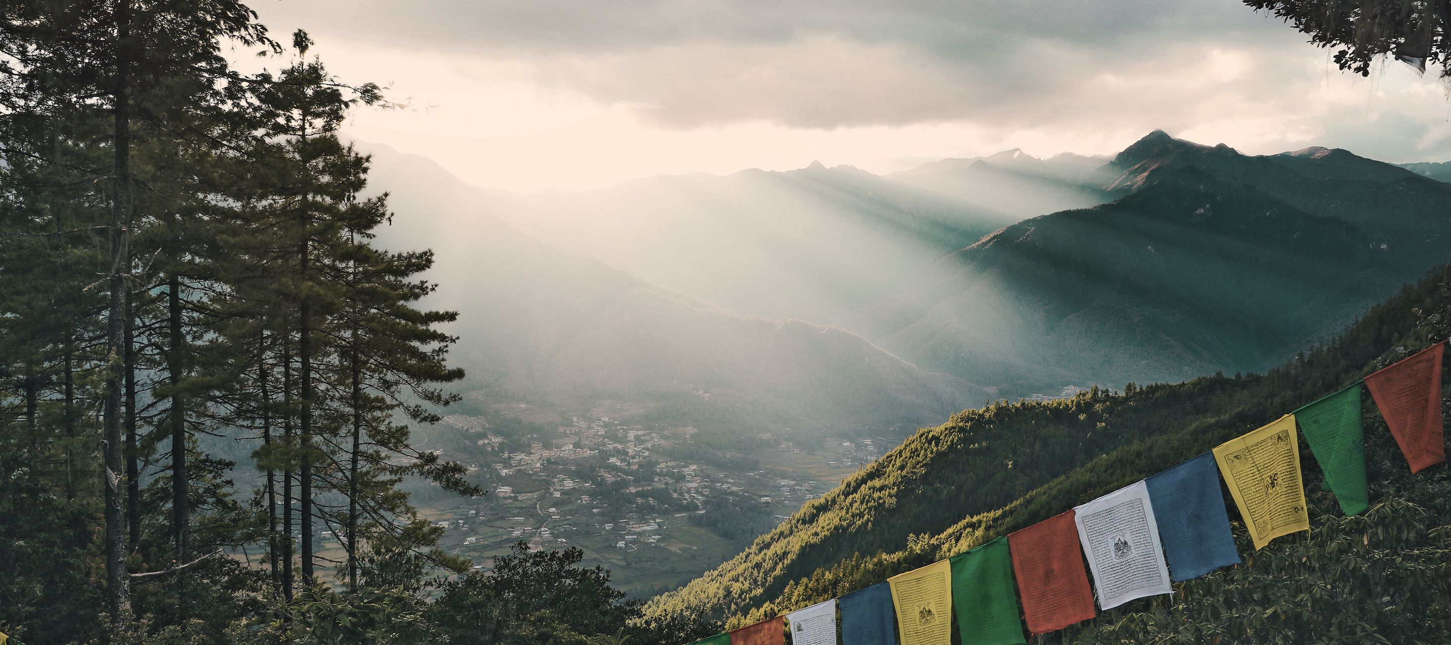 Blick über das Thimphu-Tal
