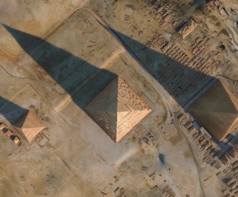 Les imposantes pyramides de Gizeh