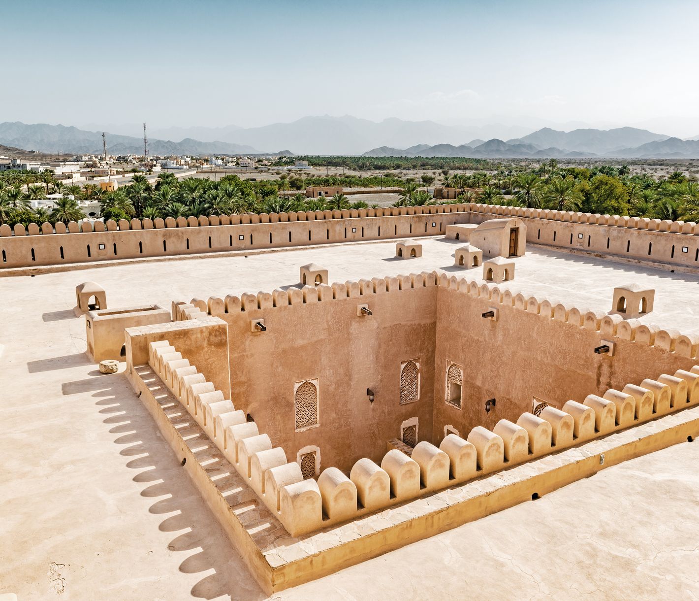 Atemberaubender Blick von der Festung Nizwa