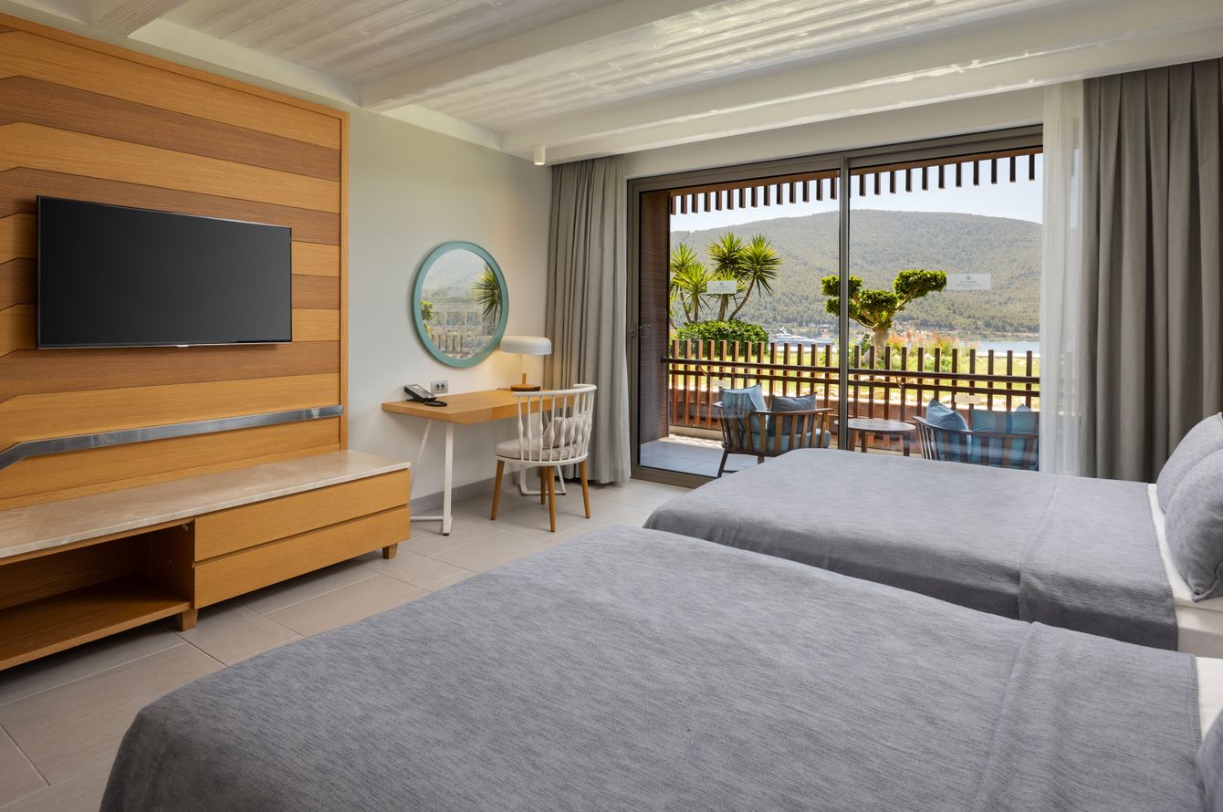 Standardzimmer seitliche Meersicht