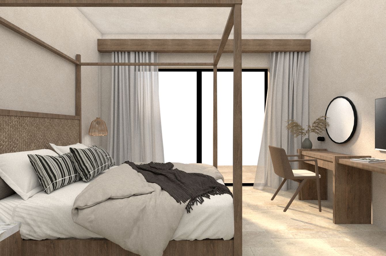 Luxus-Doppelzimmer Poolsicht
