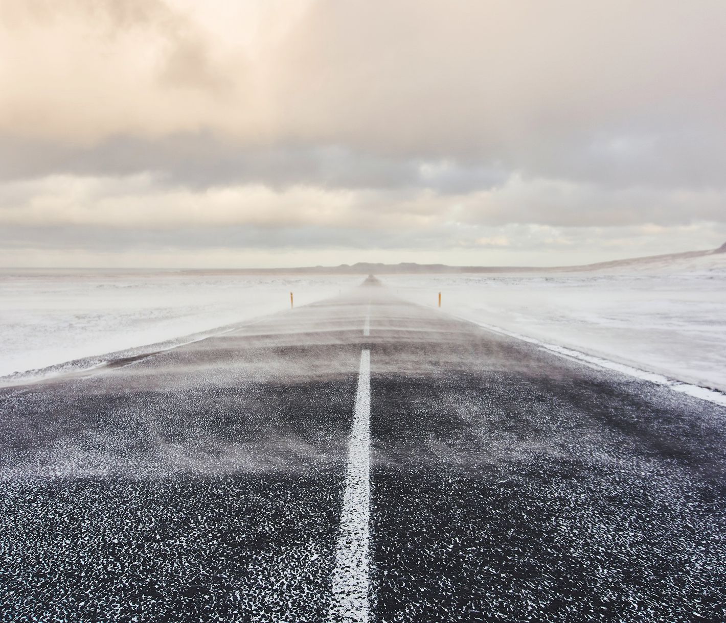 Winterstürme gehören zu Island im Winter dazu.