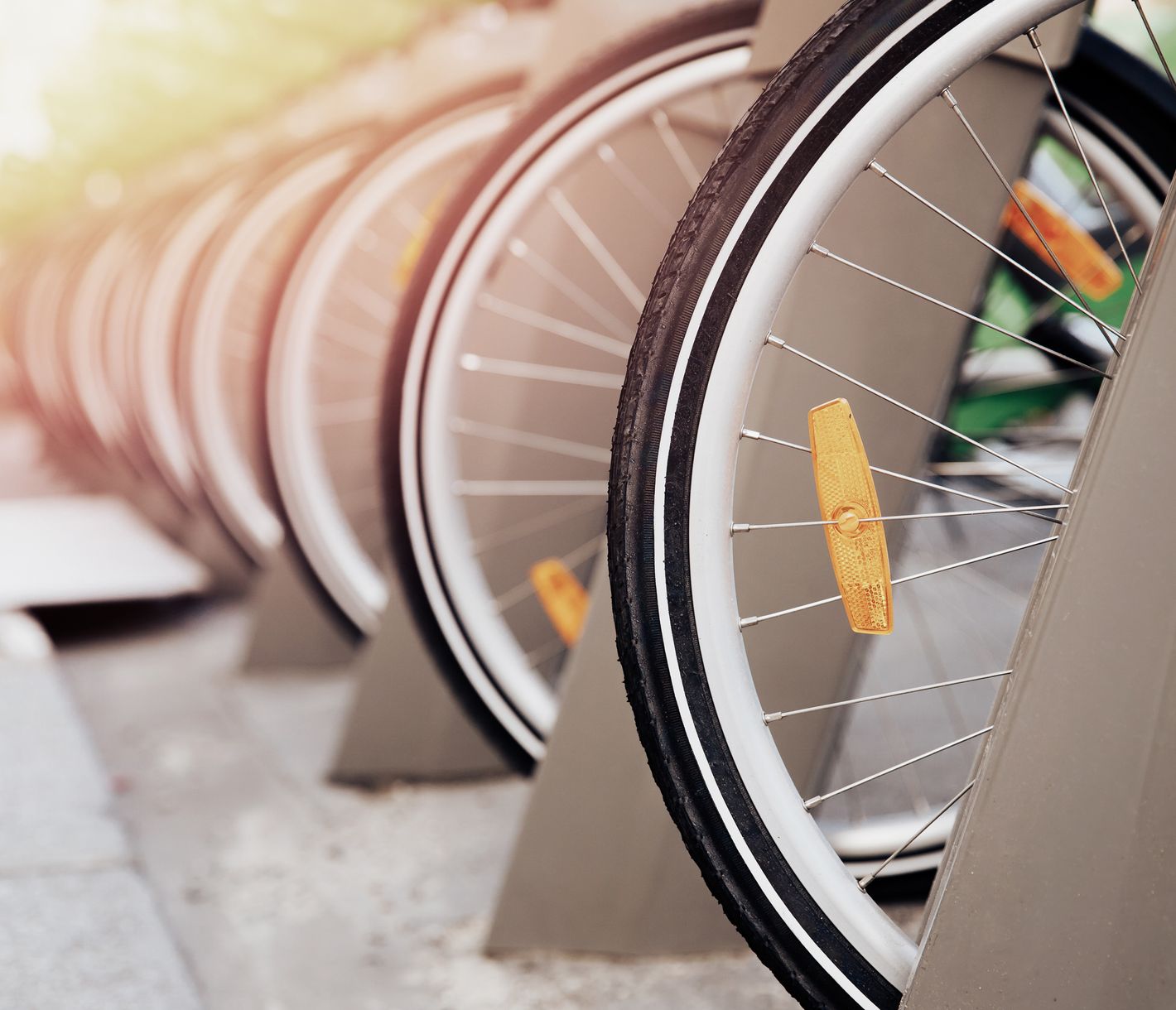 Gut ausgebaute Fahrradwege