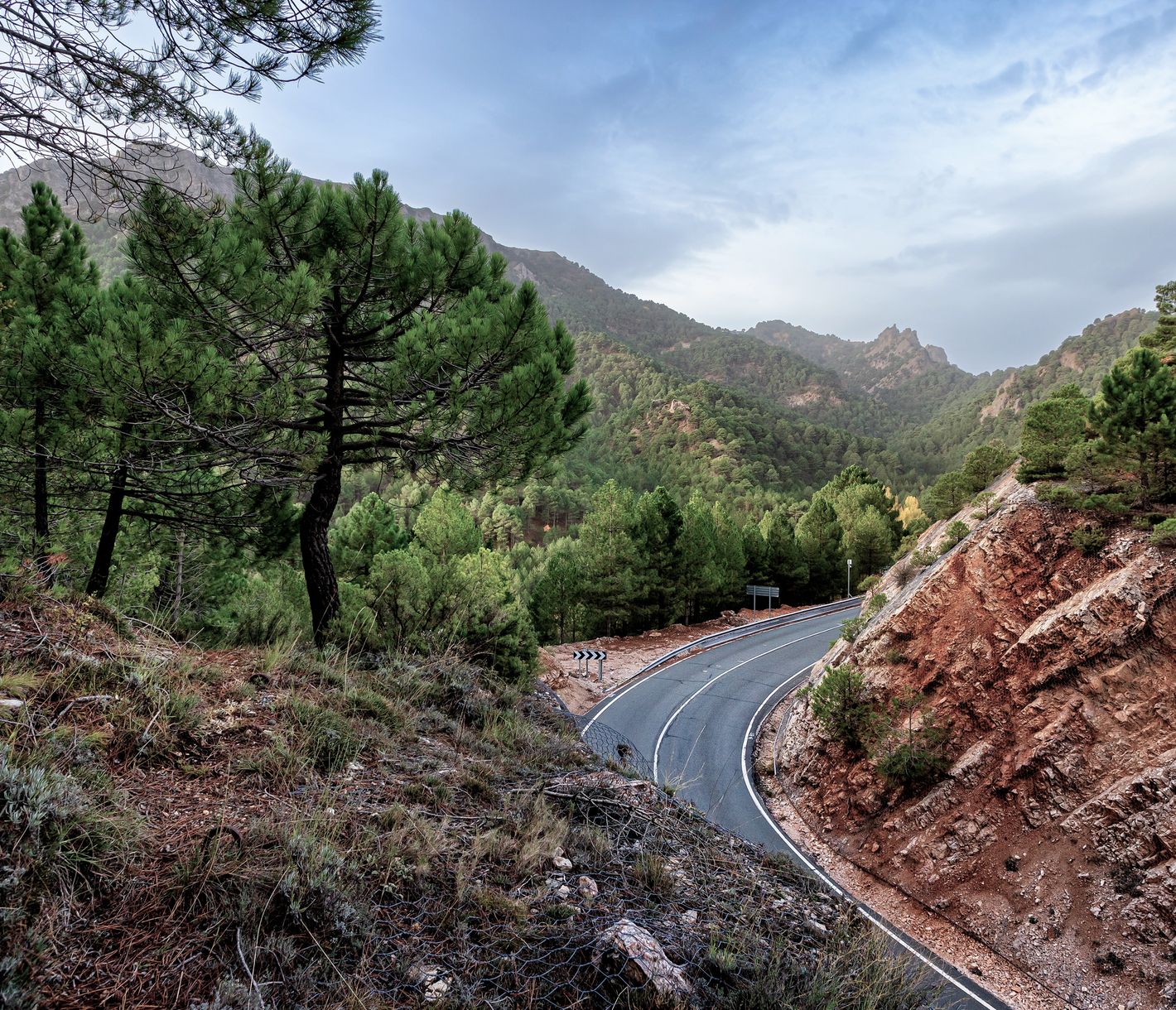 Segura-Berge und der Pass von Las Crucetas