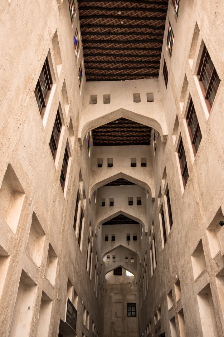 Imposante Architektur im Souq Waqif