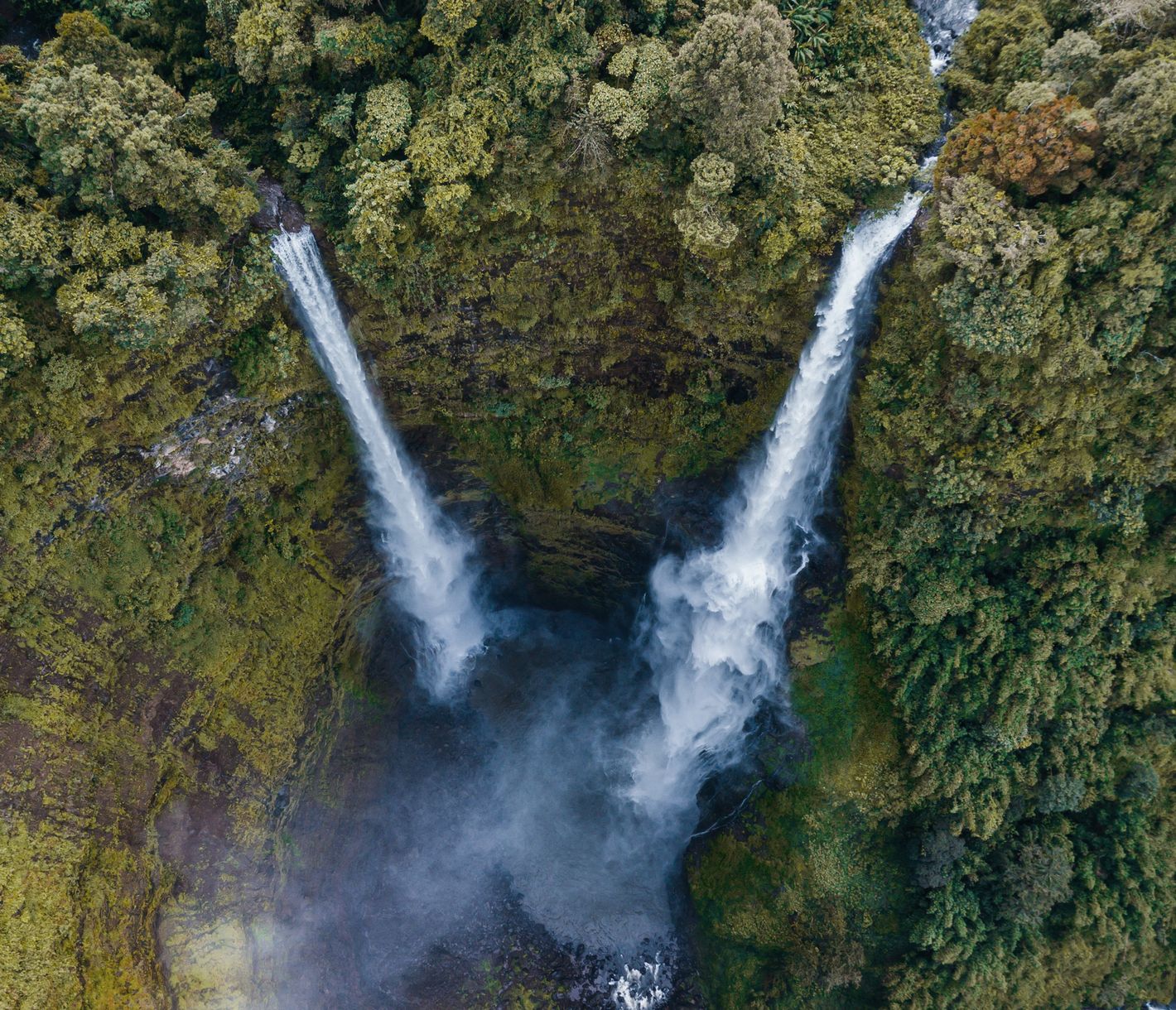 Ein Naturwunder im Regenwald von Champasak, Laos: der Tad-Fane-Wasserfall
