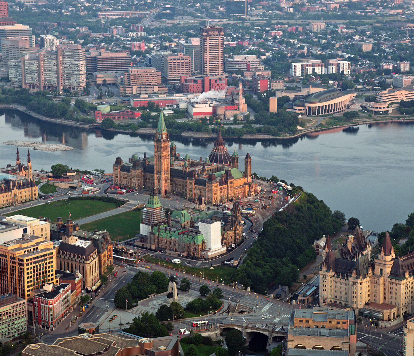 Blick auf den Parliament Hill