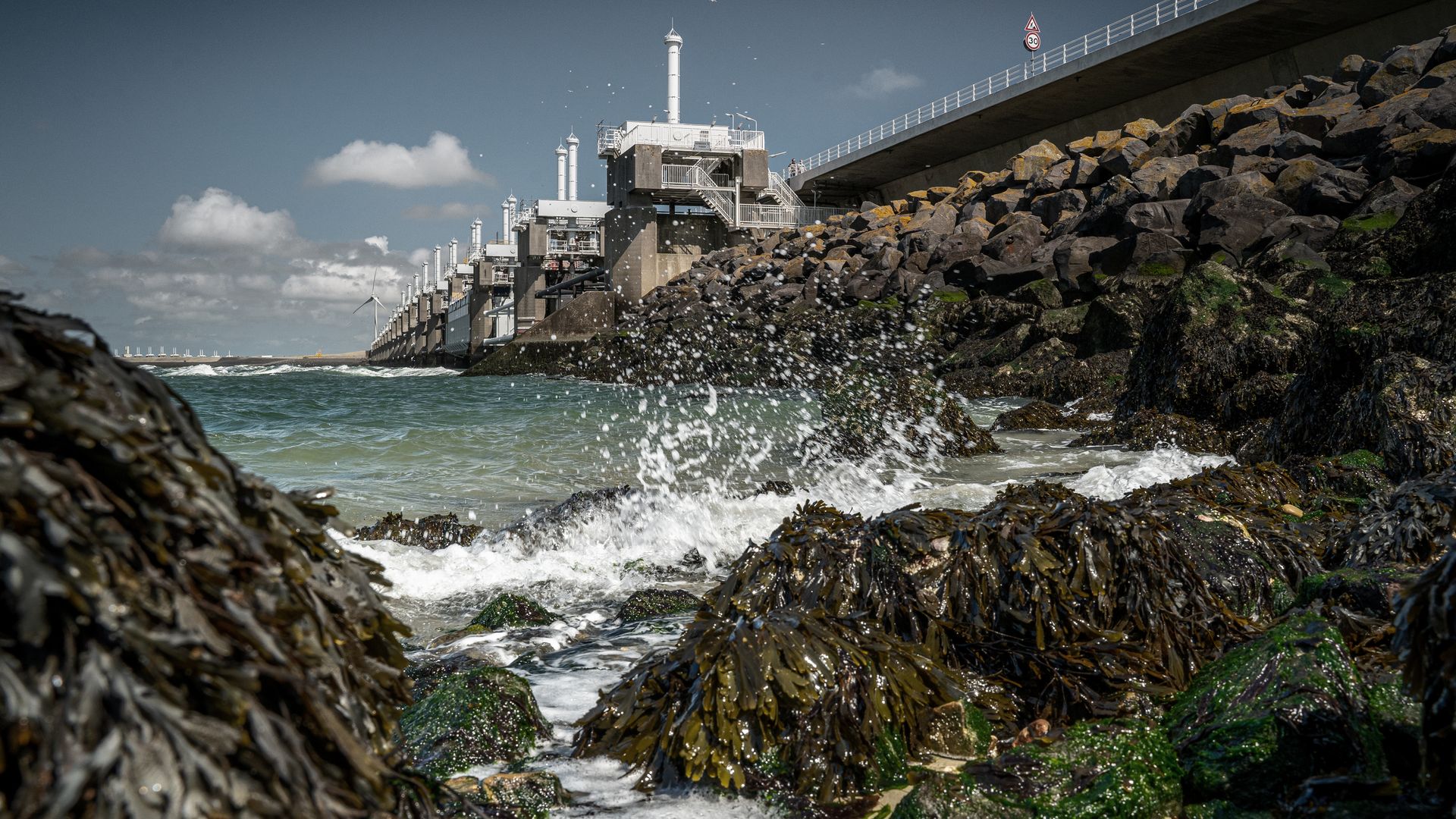 Barrage de l'Escaut oriental dans la province de Zélande, Pays-Bas