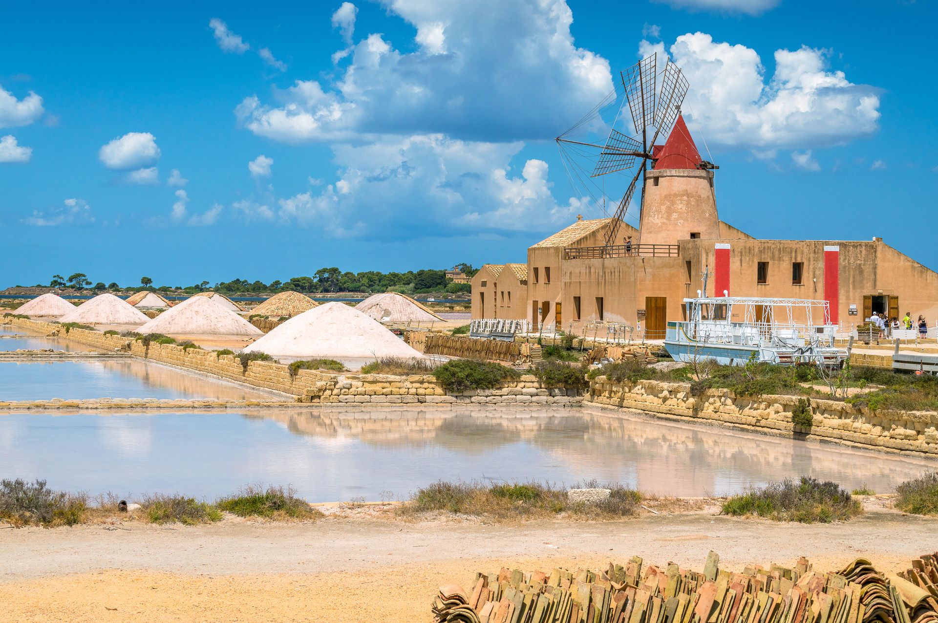 Salinen in der Nähe von Marsala