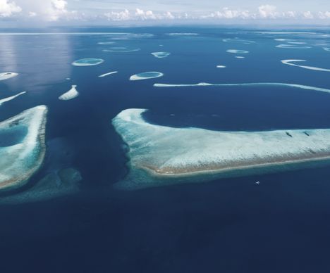 Vue sur cet archipel unique de l’océan Indien