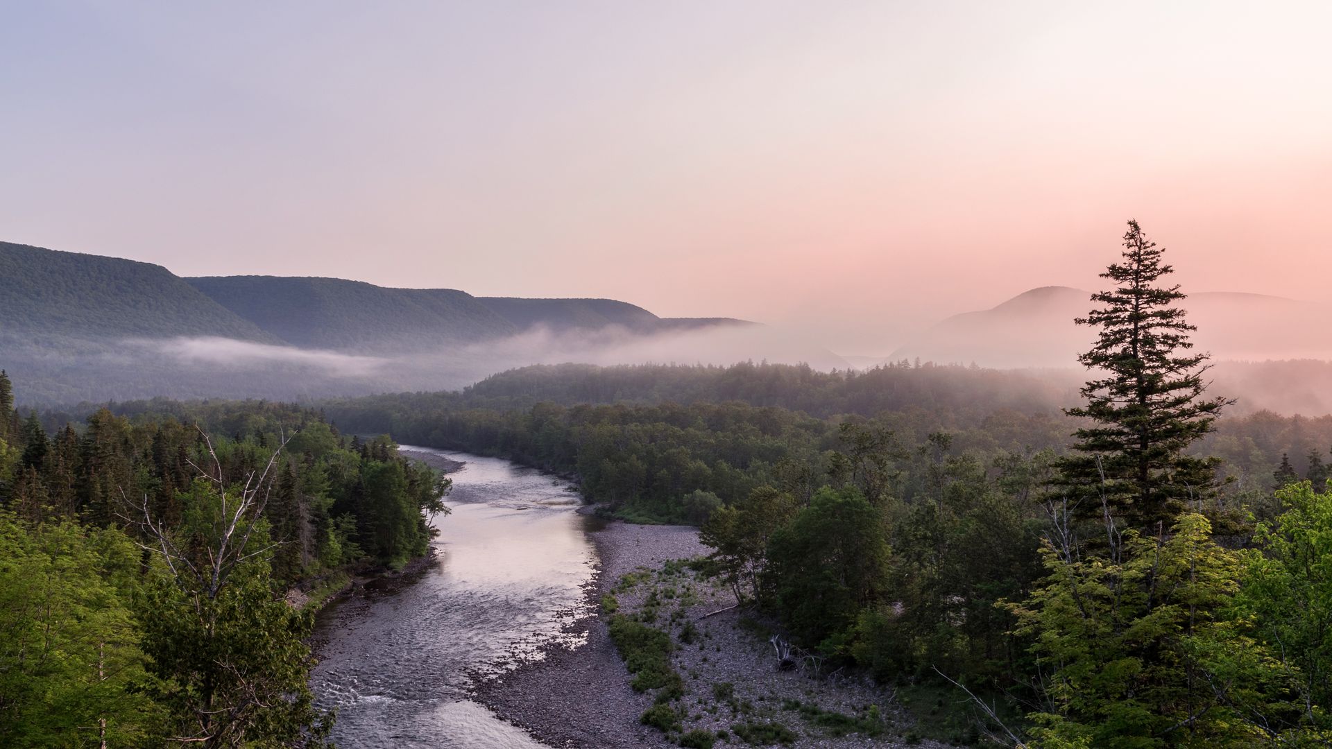 Zauberlandschaft im Margaree Valley