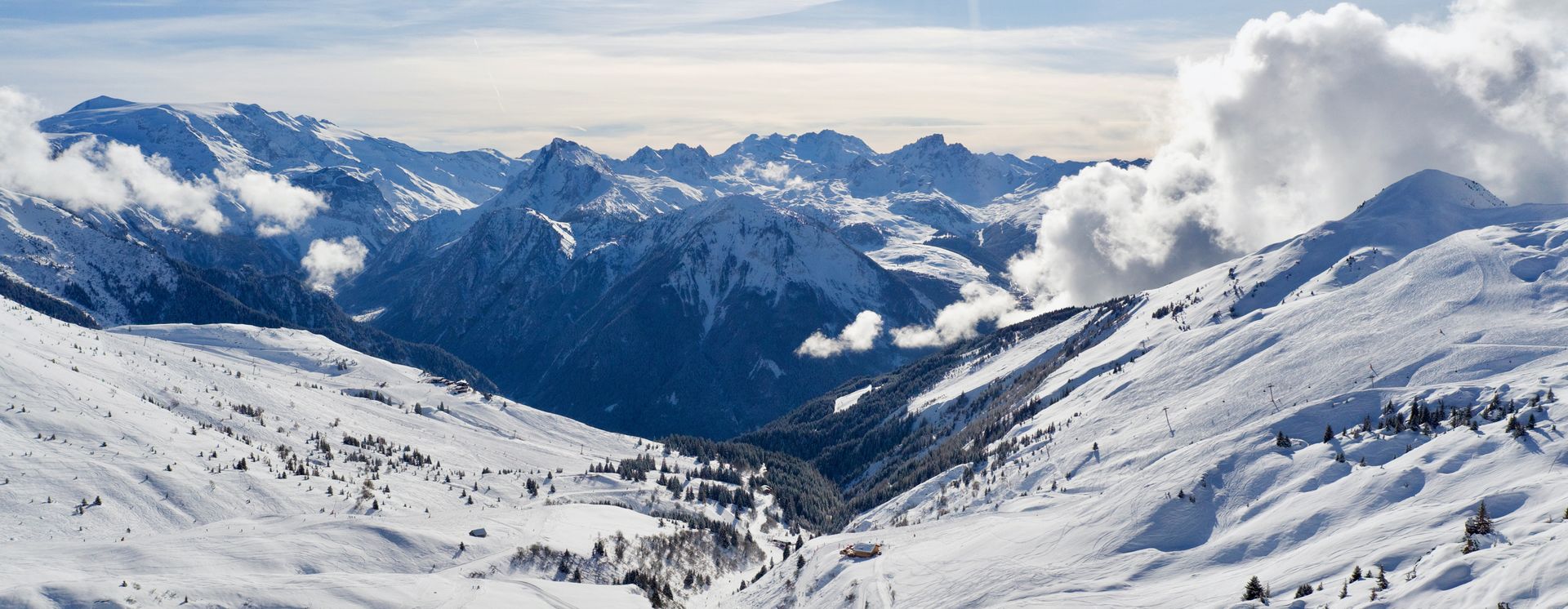 Skigebiet in La Plagne