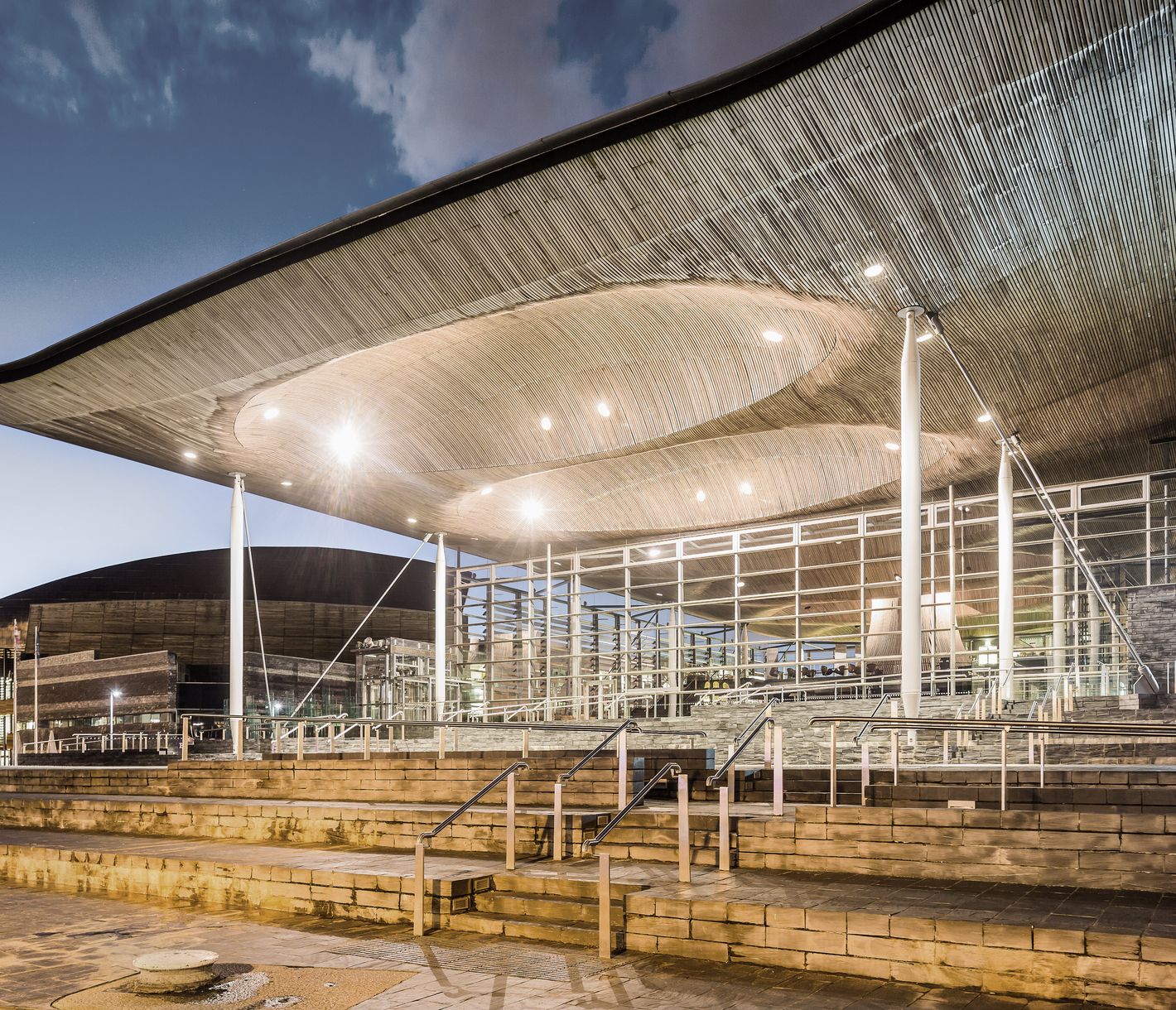 Lebhafte Cardiff Bay