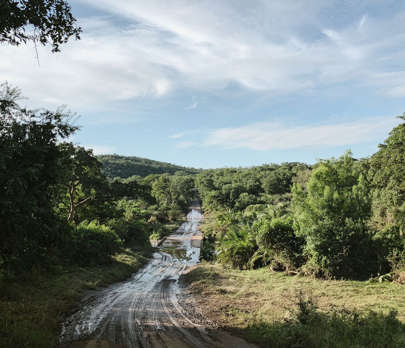 In Südafrika sind nicht alle Strassen geteert und ausgebaut