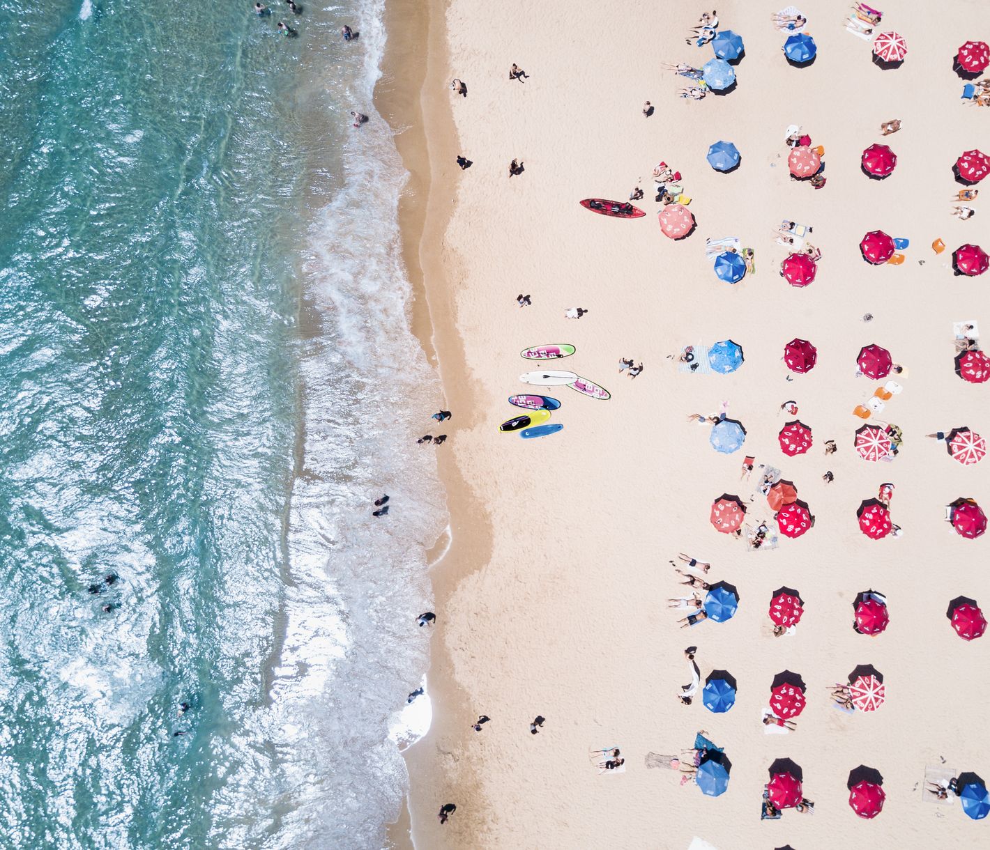 Miami South Beach promet des plages dorées, des eaux turquoises et un ensoleillement permanent.