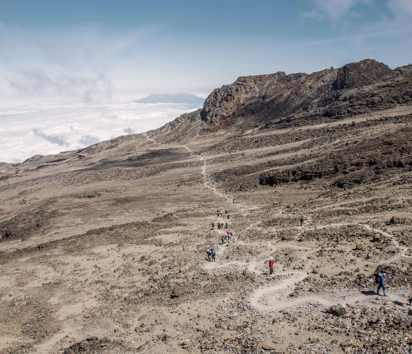 Vous entamez la descente à destination de Mweka Gate.