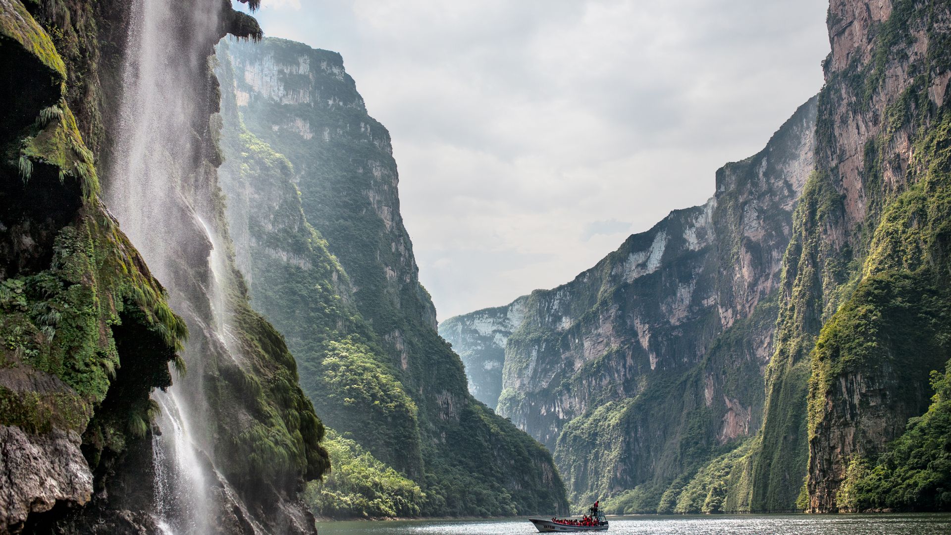 Imposante Felsformation im Nationalpark «Cañon del Sumidero»