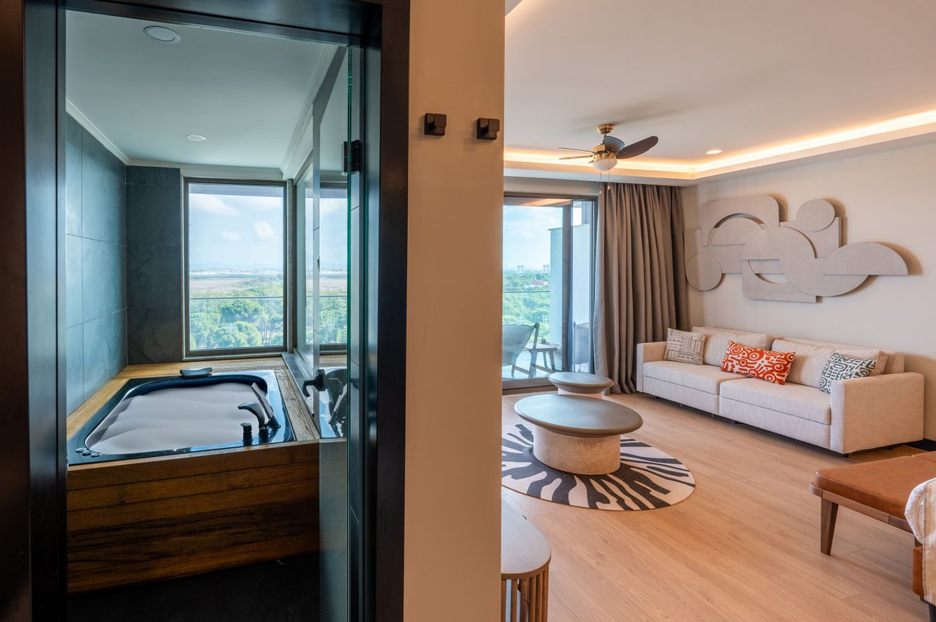Chambre double Superior avec bain à remous