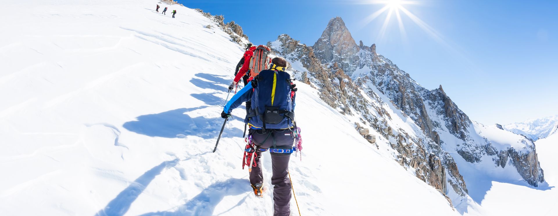 Dent du Geant im Mont Blanc Massiv