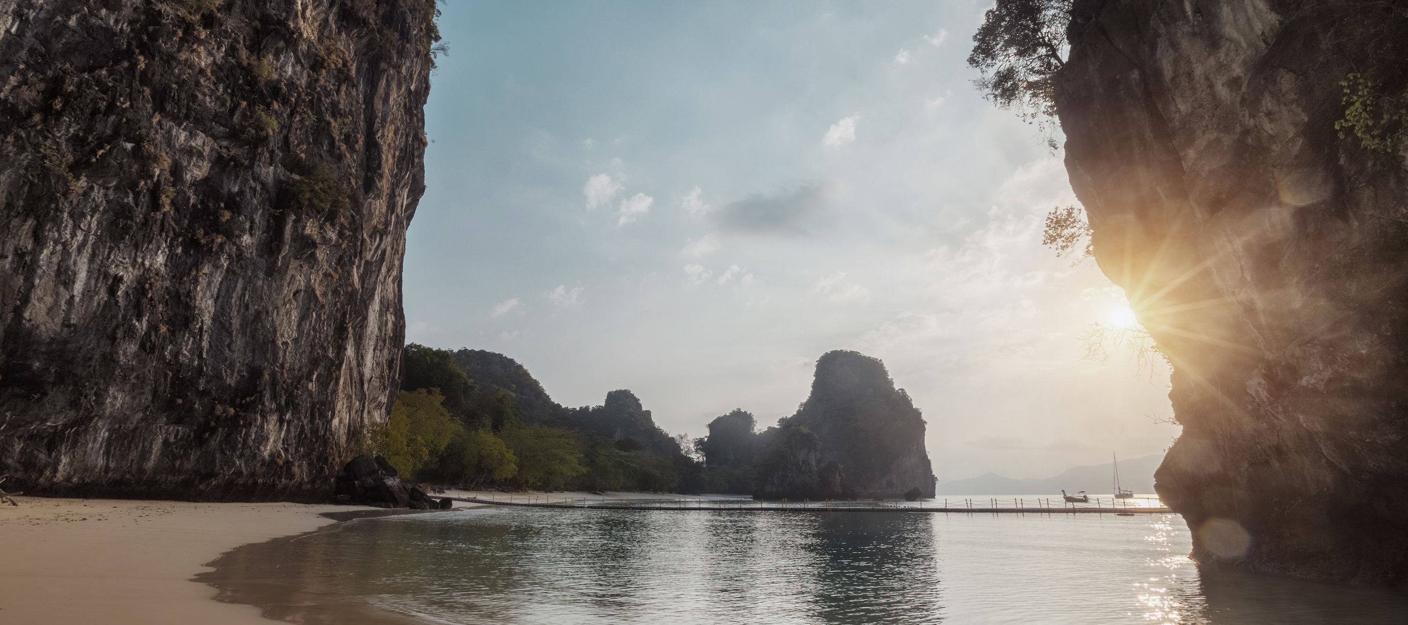 Strand auf der Insel Koh Hong vor Krabi